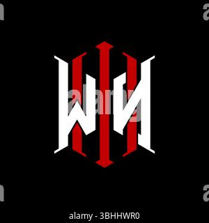 Logo Initial Monogramm mit geometrischem, modernem Rechteck elegantem Design im isolierten Hintergrund, minimalistisches Logo in geometrischer Form. Stock Vektor