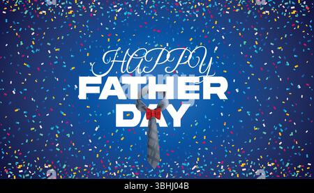 Happy Vatertag 2025 Kalligrafie Hintergrund – handgeschriebenes Typografie Design für Grußkarten, Poster und soziale Medien Stock Vektor