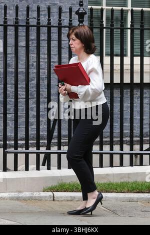 London, Großbritannien. Juni 2025. Lucy Powell, Anführerin des Unterhauses, Abgeordneter Manchester Central, wird in der Downing Street gesehen. Quelle: Imageplotter/Alamy Live News Stockfoto