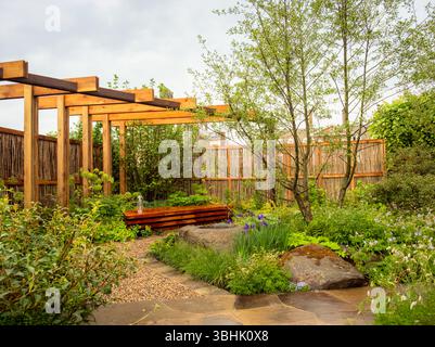 The Pathway Garden bei der RHS Chelsea Flower Show in London, Großbritannien. Stockfoto
