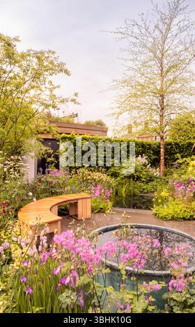 The Down's Syndrome Scotland Garden auf der Chelsea Flower Show 2025 in London, Großbritannien. Stockfoto