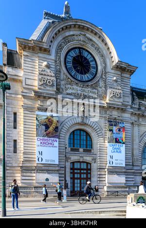Das Musée d'Orsay beherbergt impressionistische und postimpressionistische Kunstsammlungen. Wiederverwendung im Beaux Arts-Gebäude des Bahnhofs Gare d'Orsay. Stockfoto