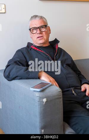 Der Filmkritiker Mark Kermode und seine Frau Linda Ruth Williams besuchten das Shetland-Drehbuch-Festival, um das Kino mit dem Publikum auf den Inseln zu feiern. Stockfoto