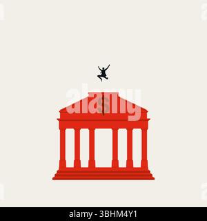 Return on Investment, Business Vector Concept. Symbol für Finanzen, Bankwesen, Gewinn. Minimales Design eps10 Illustration. Stock Vektor