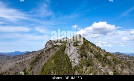 Grandfather Mountain ist ein Berg, eine gemeinnützige Attraktion und ein State Park in North Carolina in der Nähe von Linville, North Carolina. Bei 5.946 Fuß ist es das h Stockfoto