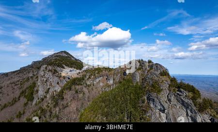 Grandfather Mountain ist ein Berg, eine gemeinnützige Attraktion und ein State Park in North Carolina in der Nähe von Linville, North Carolina. Bei 5.946 Fuß ist es das h Stockfoto