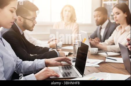Programmierer, die in einem Softwareentwicklungsunternehmen arbeiten Stockfoto