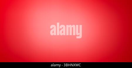 Papierstruktur, abstrakter Hintergrund. Der Name der Farbe ist Love Red. Gradient mit Licht von unten. Abstrakter Hintergrund mit dunkelroter Unschärfe Stockfoto