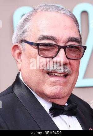 LOS ANGELES, KALIFORNIEN, USA – JUNI 09: US-amerikanischer Anwalt, Lobbyist und pensionierter Politiker, der von 2004 bis 2022 als US-Repräsentant für North Carolinas 1. Kongressbezirk diente, kommt G. K. Butterfield (George Kenneth Butterfield Jr.) zu den BET Awards 2025 (25th Annual BET Awards), die am 9. Juni 2025 im Peacock Theater at L.A. Live in Los Angeles, Kalifornien, Kalifornien, USA, stattfanden. (Foto: Xavier Collin/Image Press Agency) Stockfoto