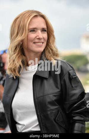 Schauspielerin Léa Drucker posierte während des Fotoaufrufs des Filmfalls 137 (französisch: Dossier 137) anlässlich der Filmfestspiele von Cannes am 16. Mai 202 Stockfoto