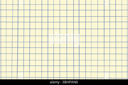 Graphen-Tintenkritzelprüfpapier. Druckbares quadratisches Rasterpapier mit Farblinien. Geometrischer Hintergrund für Schule, Verpackung, Einladungen, Karte Stock Vektor