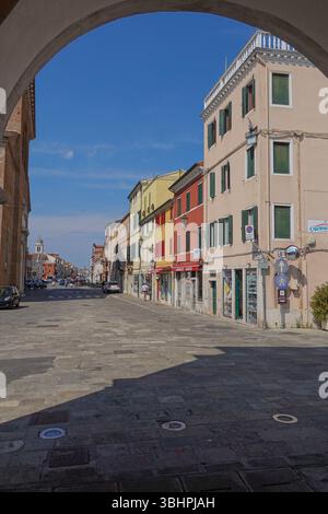 Italien, Chioggia, Corso del Popolo // Italien, Chioggia, Corso del Popolo Stockfoto
