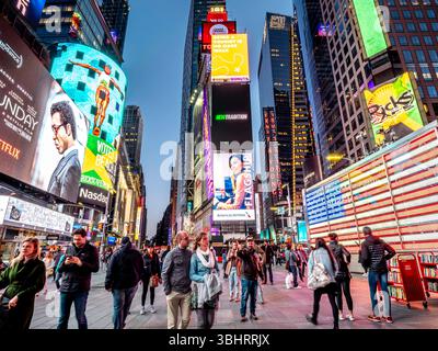 Times Square in New York City, USA. Stockfoto