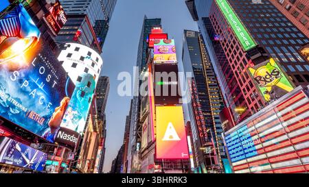 Times Square in New York City. Stockfoto