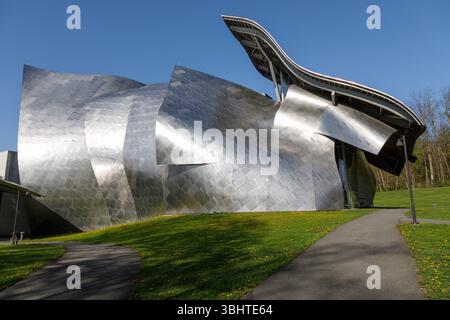 Frank Gehry entwarf das Richard B. Fisher Center for the Performing Arts, Bard College, Annandale-on-Hudson, New York State. Stockfoto