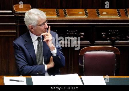 Roma, Italien. Juni 2025. durante lo svolgimento del question time alla Camera dei Deputati a Roma, Mercoledì, 11 Giugno 2025 (Foto Mauro Scrobogna/LaPresse) anlässlich der Fragestunde in der Abgeordnetenkammer in Rom, Mittwoch, 11. Juni 2025. (Foto: Mauro Scrobogna/LaPresse) Credit: LaPresse/Alamy Live News Stockfoto