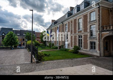 Kirche St. Servatius und Abtei Grimbergen, Flämisch-Brabant, Belgien 8. Juni 2025 Stockfoto