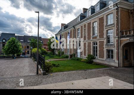 Kirche St. Servatius und Abtei Grimbergen, Flämisch-Brabant, Belgien 8. Juni 2025 Stockfoto
