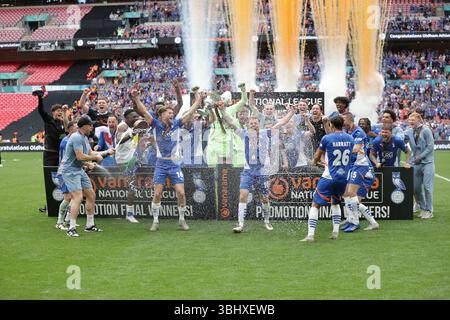 . - Chelsea gegen Legia Warszawa, UEFA Europa Conference League, Viertelfinale, 2. Leg, Stamford Bridge Stadium, London, Großbritannien - 17. April 2025. C) Darren Stockfoto