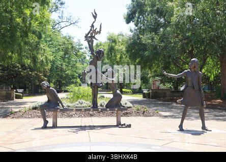 Kelly Ingram Park in Birmingham, Alabama, ein öffentlicher Park mit emotional kraftvollen Skulpturen, die den Kampf gegen die Bürgerrechte darstellen Stockfoto