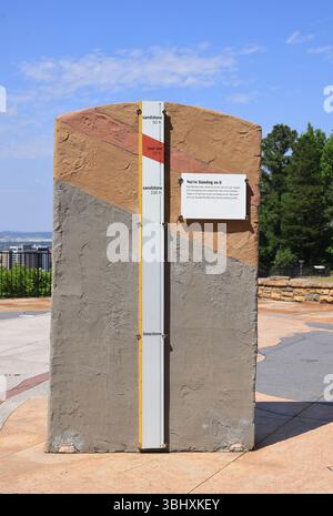 Das Symbol von Birmingham, die vulkanische, riesige, 56 m hohe gusseiserne Statue des römischen Gottes der Metallverarbeitung, wurde für die St Louis World Fair 1904 in Auftrag gegeben. Stockfoto