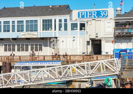 Pier 39, Fishermans Wharf, San Francisco, Kalifornien, USA Stockfoto