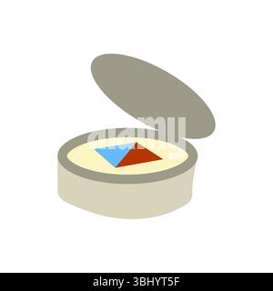 Symbol Für Comic-Kompass-Navigation Stock Vektor