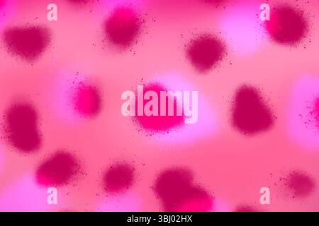 Diese abstrakte Illustration zeigt einen pinkfarbenen Hintergrund mit verschiedenen Rosa- und Rottönen. Ideal für künstlerische Projekte und digitale Designs Stockfoto