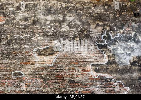 Textur Oberfläche einer alten Steinmauer, Hintergrund Stockfoto