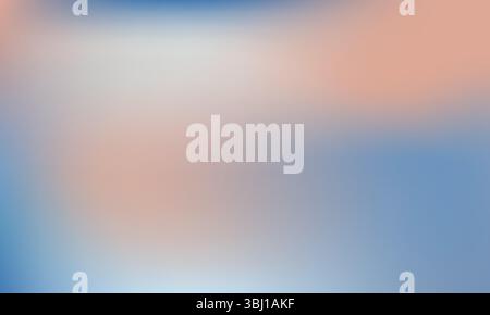 Hintergrund Mit Ruhigem Blauem Pastellverlauf. Weiche abstrakte Weichzeichnung für minimalistisches Design. Abstrakter flüssiger Hintergrund. Vektordesign mit verlaufendem Netzeffekt. Stock Vektor