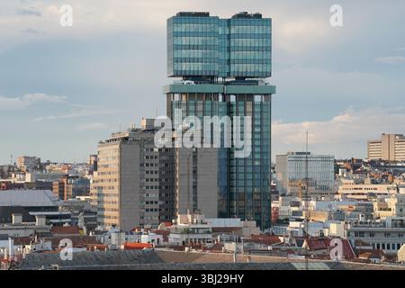 Luftaufnahme von Madrid, Spanien Stockfoto