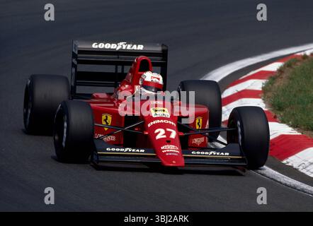 1989 Nigel Mansell Ferrari 640 V12 Formel 1 Gewinner des ungarischen Grand Prix Race Hasselblad Flextight Imacon Scan Stockfoto
