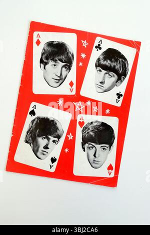 Vintage Beatles Konzertprogramm Stockfoto