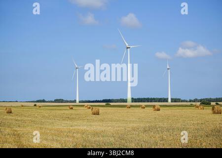 Enercon Windturbinen in Mockiai, Litauen Stockfoto