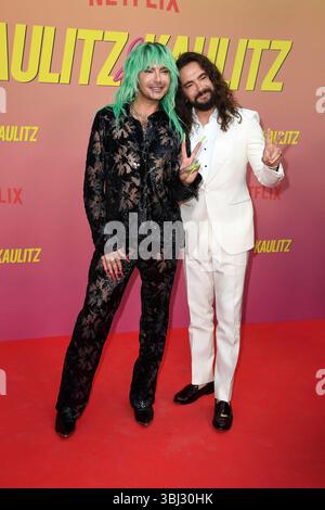 Bill Kaulitz und Tom Kaulitz bei der Premiere Ihrer neuen -Kaulitz & Kaulitz- Netflix Serien-Staffel am 12.06.2025 in Berlin Bill und Tom praesentieren die neue Kaulitz & Kaulitz Serien-Staffel in Berlin *** Bill Kaulitz und Tom Kaulitz bei der Premiere ihrer neuen Kaulitz Kaulitz Netflix Serie Saison am 12 06 2025 in Berlin präsentieren Bill und Tom die neue Kaulitz Kaulitz Serie Saison in Berlin Stockfoto