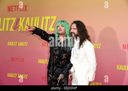 Bill Kaulitz und Tom Kaulitz bei der Premiere Ihrer neuen -Kaulitz & Kaulitz- Netflix Serien-Staffel am 12.06.2025 in Berlin Bill und Tom praesentieren die neue Kaulitz & Kaulitz Serien-Staffel in Berlin *** Bill Kaulitz und Tom Kaulitz bei der Premiere ihrer neuen Kaulitz Kaulitz Netflix Serie Saison am 12 06 2025 in Berlin präsentieren Bill und Tom die neue Kaulitz Kaulitz Serie Saison in Berlin Stockfoto
