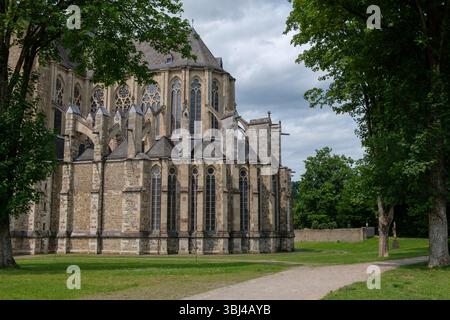 Altenberger Dom historische gotische Kathedrale und Kirche im Bergischen Land Nordrhein-Westfalen Deutschland architektonisches Wahrzeichen Stockfoto