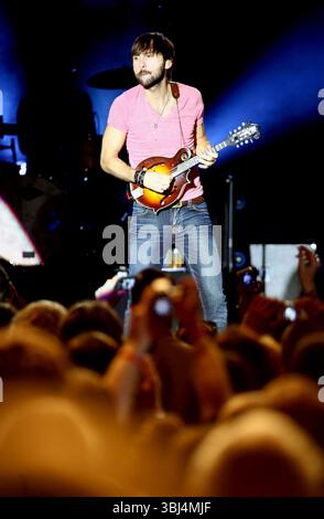 Dave Haywood von Lady Antebellum tritt am 17. Juli 2012 an der O2 Academy in Birmingham auf Stockfoto