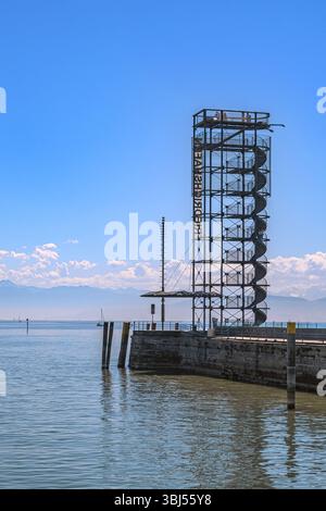 Baden-Württemberg : Moleturm in Friedrichshafen am Bodensee Stockfoto