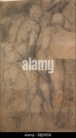 Gruppe der Armiger (Soldaten) , c1546. Gefunden in der Sammlung des Museo di Capodimonte, Neapel. Stockfoto