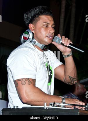 Paul Delvecchio alias DJ Pauly D im Pool After Dark im Harrah's Resort in Atlantic City, New Jersey - 07. Juli 2012 Stockfoto