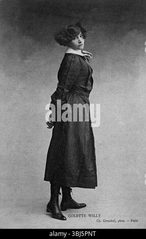 Colette im Alter von 11, 1884 Jahren. Private Sammlung. Stockfoto