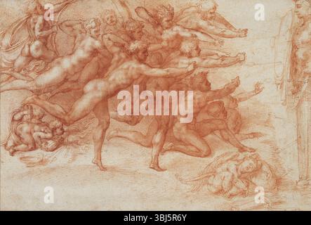 Bogenschützen schießen auf einen herm, 1530. Gefunden in der Sammlung der Royal Collection, London. Stockfoto