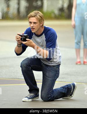 Boyd Holbrook im Set von „Very Good Girls“ in New York City – 03. Juli 2012 Stockfoto