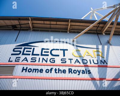 Wählen Sie Car Leasing Stadium, (Madejski Stadium), Reading, Berkshire, England, GROSSBRITANNIEN, GB. Stockfoto
