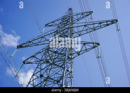 330-kV-Freistromturm, Litauen Stockfoto