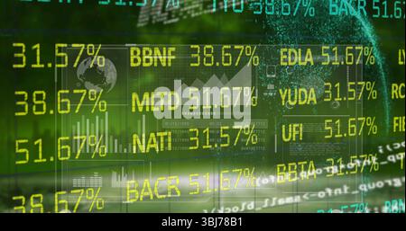 Visualisierung des Fensters mit MLTD-Ticker-Wert 51 Stockfoto
