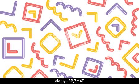 Häkchen und Symbolhintergrund Stock Vektor