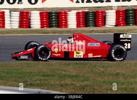 1989 Gerhard Berger - Ferrari 640 V12 - Japanischer Grand Prix Formel 1 Suzuka - Hasselblad Flextight Imacon Scan Stockfoto