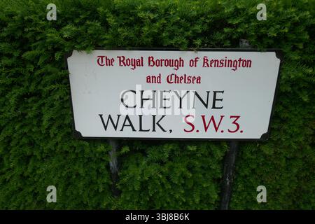 London, England 31. Mai 2025 Cheyne Walk am 31. Mai 2025 in London, England. Foto: Barry King/Alamy Stock Photo Stockfoto